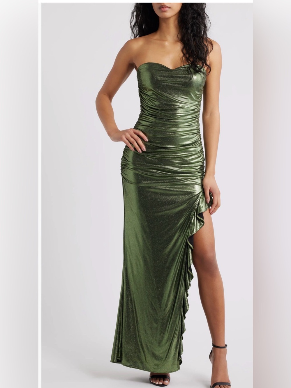 Jump Apparel Ruched Evening Dress
